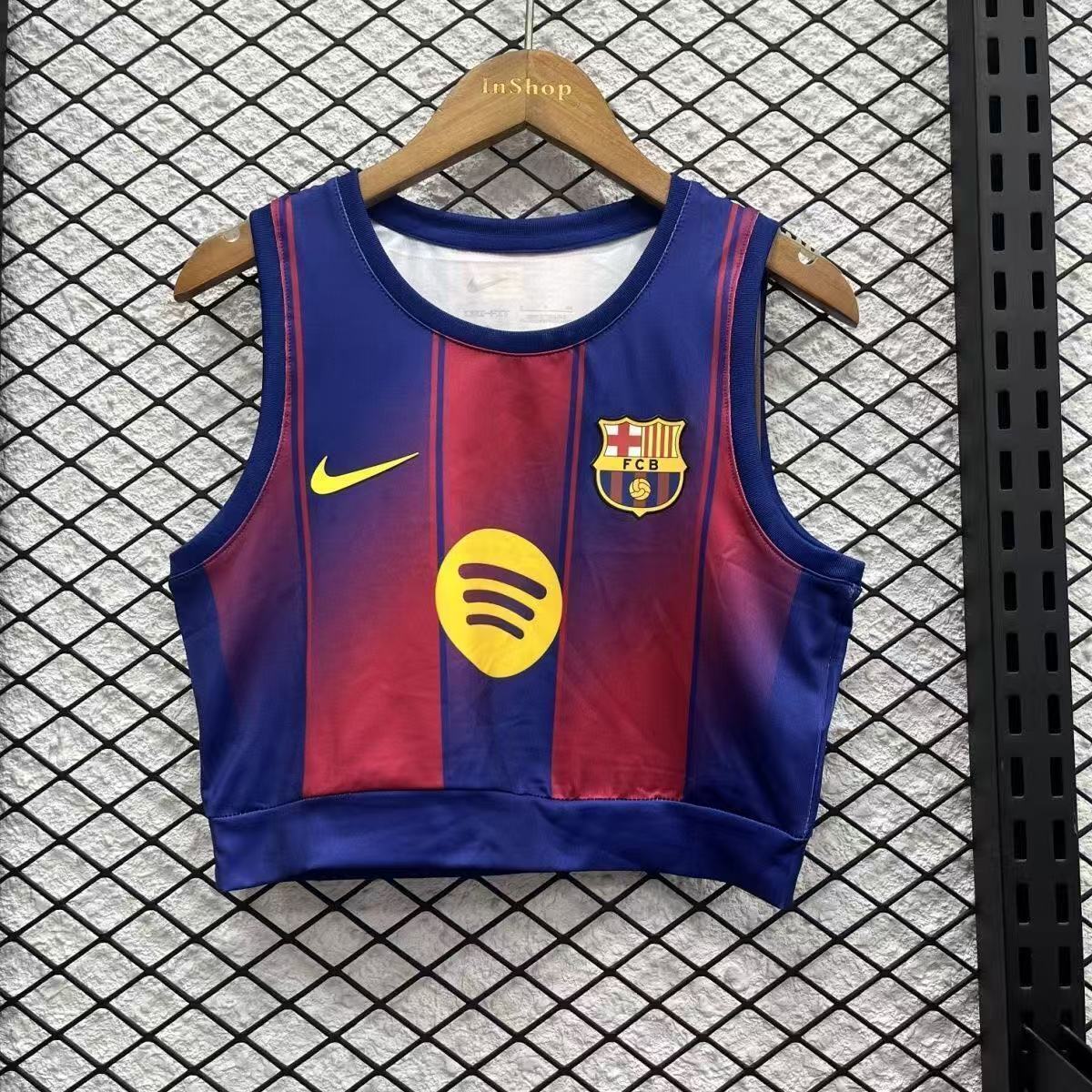 25-26 Barcelona Home Women Yoga Vest Football Sino Kit AAAAJersey Supply Yupoo