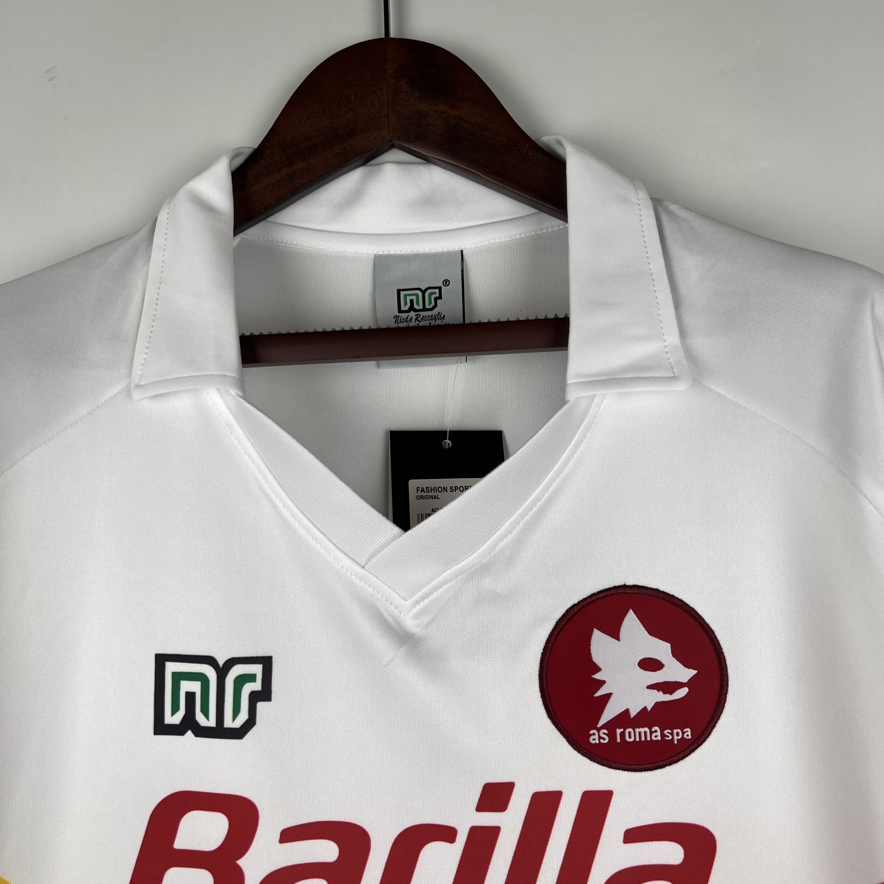 90-91 Roma away S-XXL football t-shirt 5