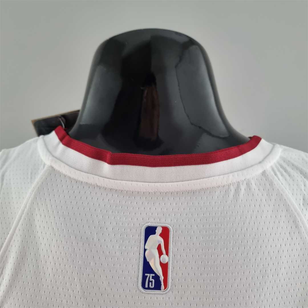 75th Anniversary Miami Heat OLADIPO#4 White NBA Jersey 6