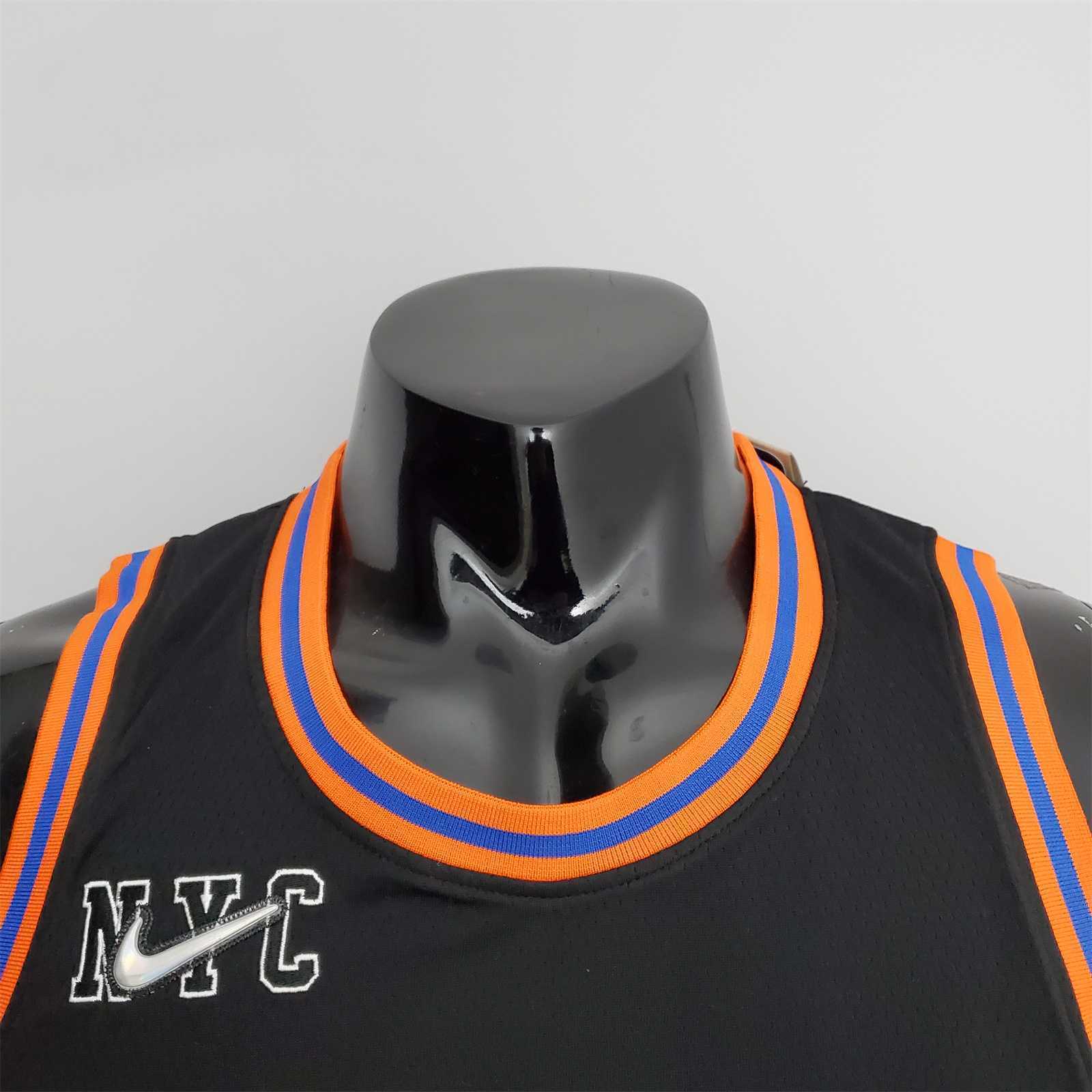 2022 Season Walker#8 Knicks Urban Edition Black NBA Jersey 1