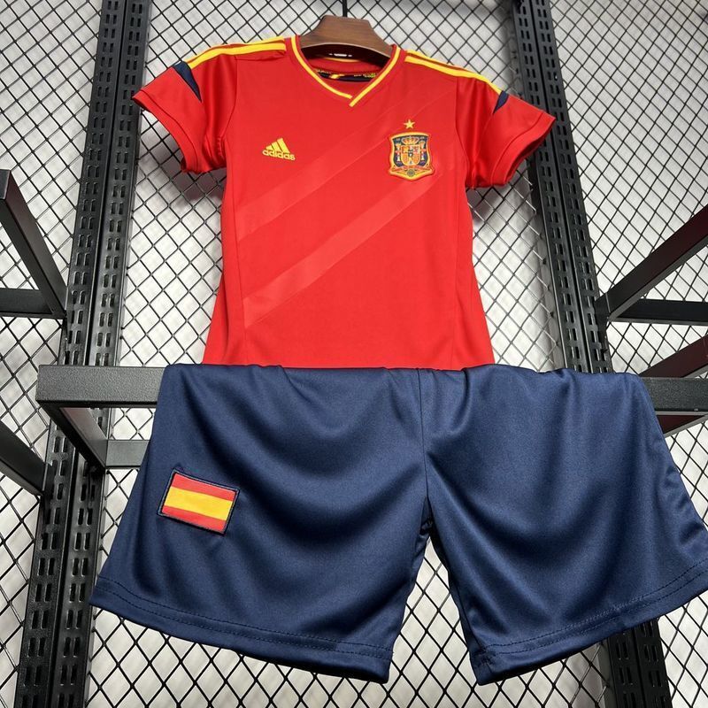 2012 Spain Home Retro Kid Kits Youth Apparels Sport AAAAJersey Yupoo 3