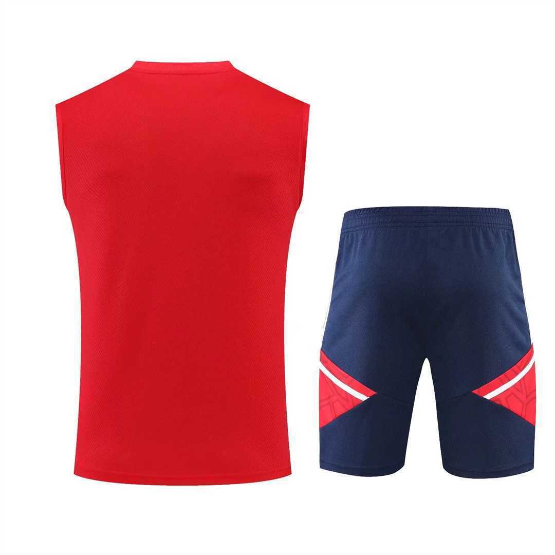 22-23 Arsenal vest training suit kit red 7