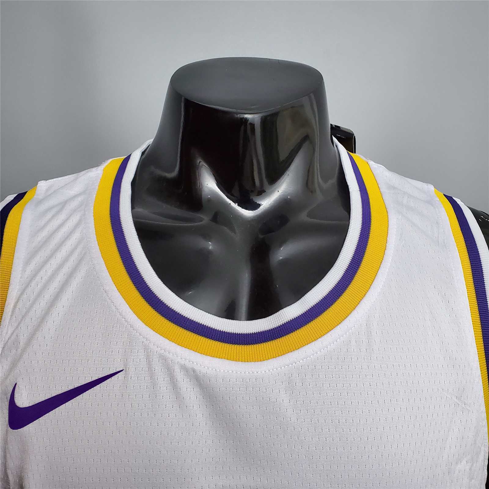 James #23 Lakers Round neck white 5