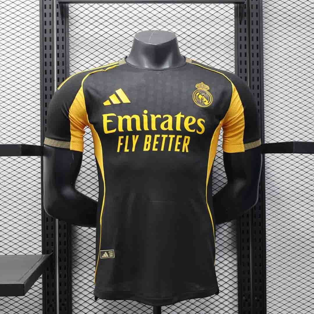 25-26 Real Madrid Black Gold Special Edition Player Version Shirt AAAAJersey Supply Yupoo
