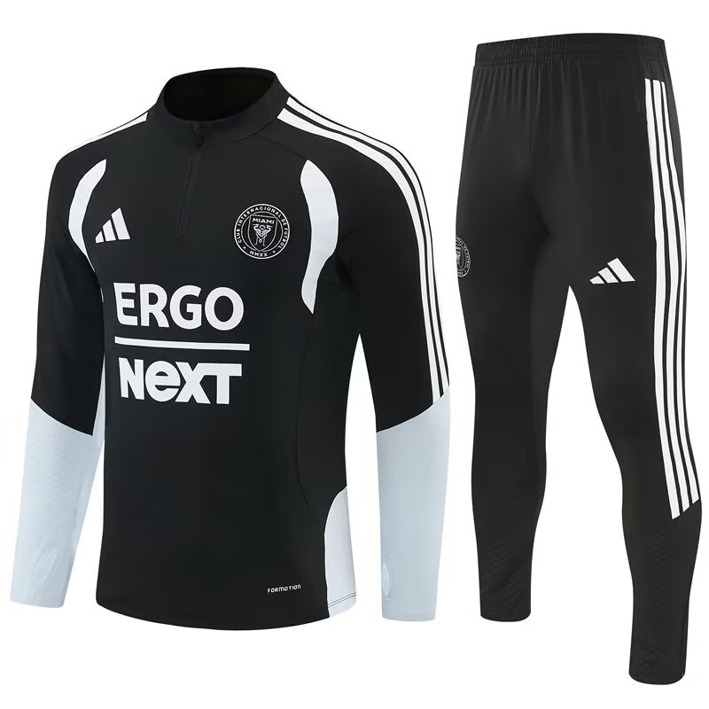 26-27 Inter Miami Mens Kit Black Half Pull Training Suit Yupoo 6 2