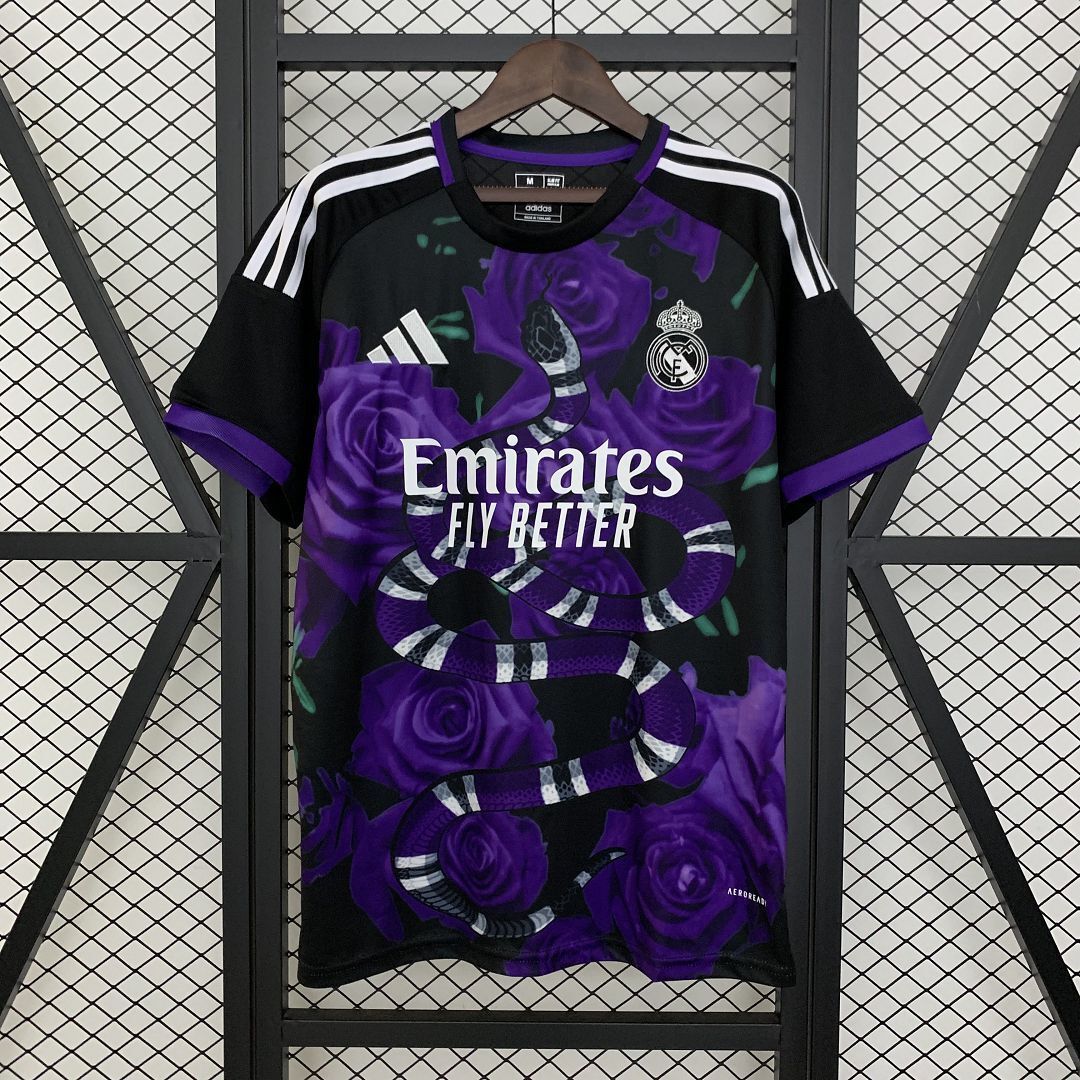 25-26 Real Madrid Purple Snake Special Edition Shirt Football Uniform AAAAJersey Dropship Yupoo