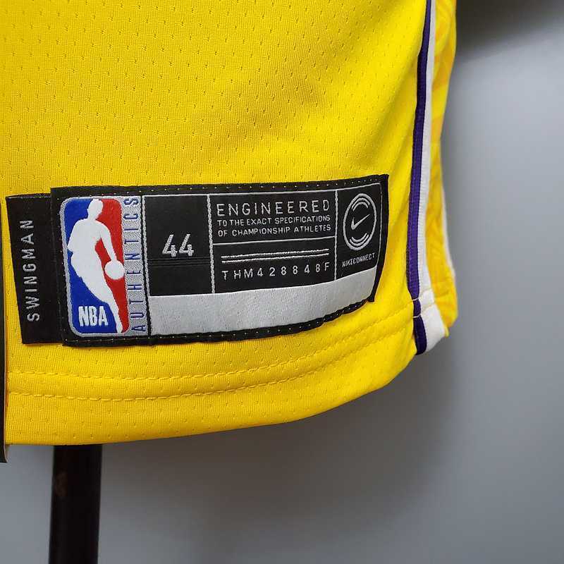 KUZMA #0 Lakers V-neck City Edition yellow 8