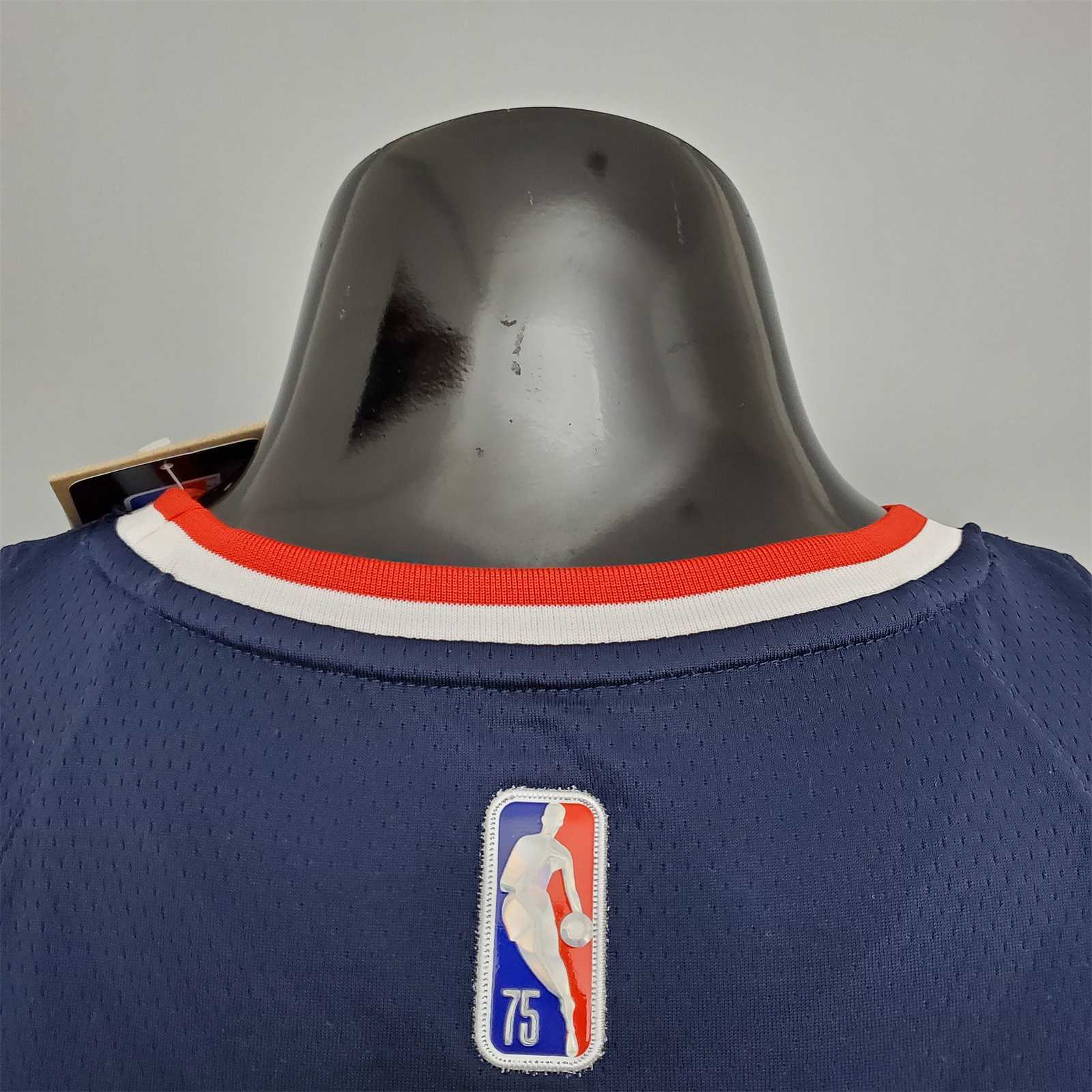 2022 75th Anniversary Durant #7 Nets City Edition Royal Blue 1