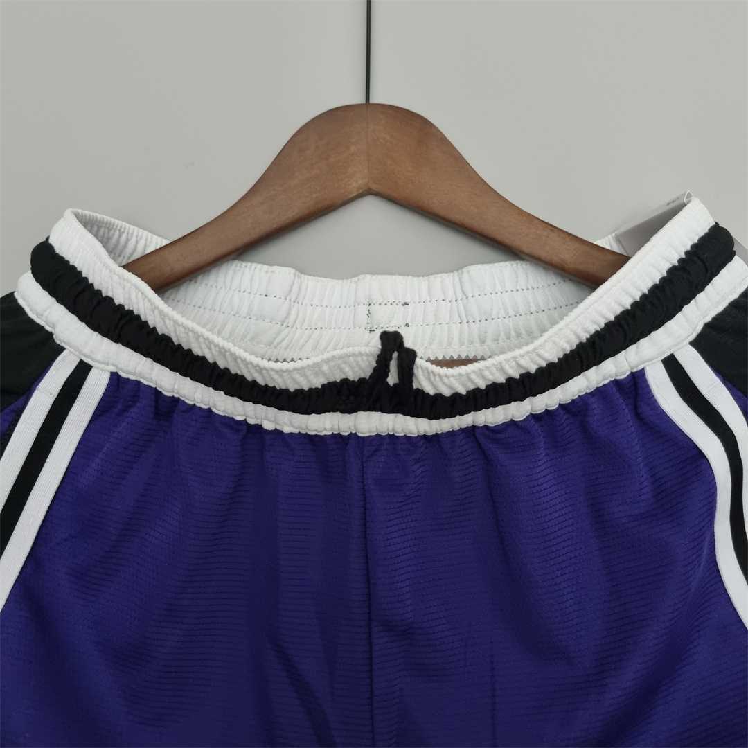 2022 Los Angeles Lakers NBA US Training Shorts Purple Black 6