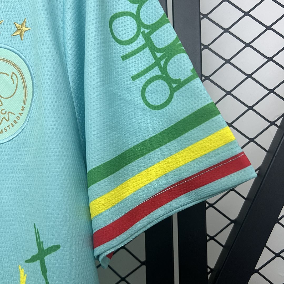 25-26 Ajax x Bob Marley AOP Green Special Edition Kit Football T-Shirt AAAAJersey Wholesale Yup 2