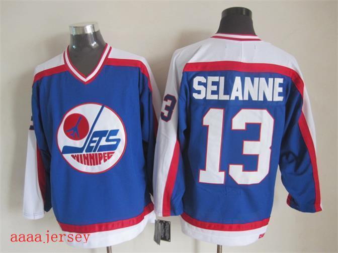 Winnipeg Jets retro ice hockey jersey M-3XL 温尼伯喷气机队复古冰球服 2