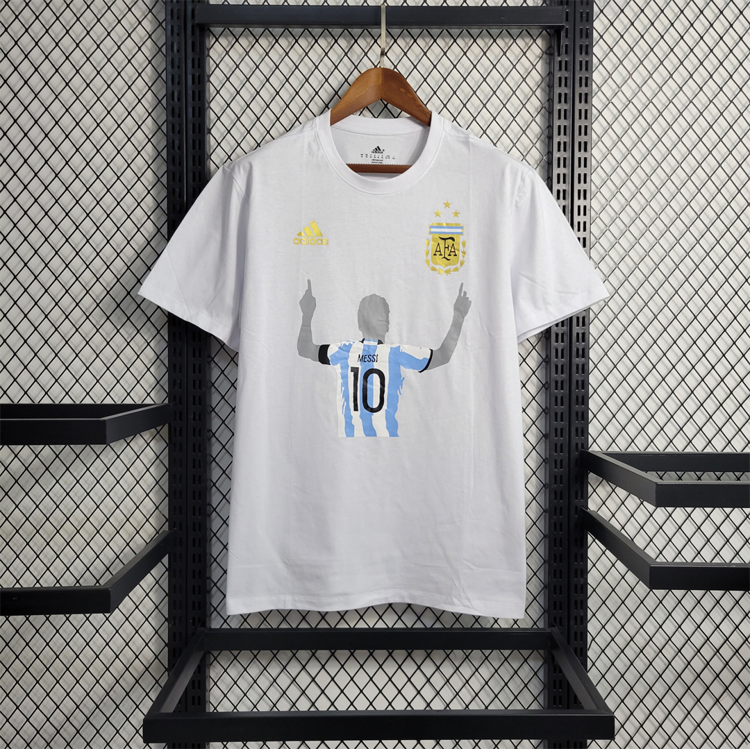2023 Argentina white casual shirt-1