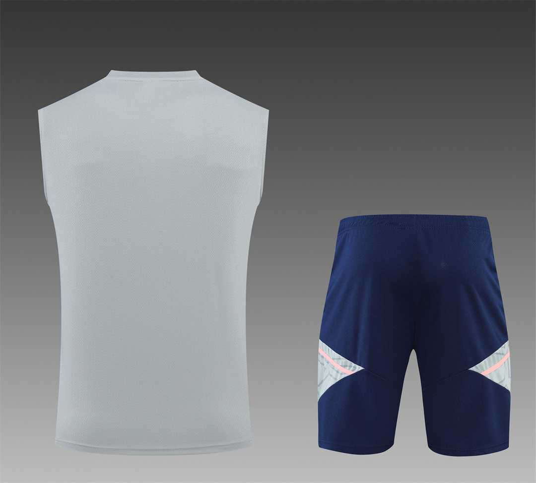 22-23 Arsenal vest training suit kit Grey 5