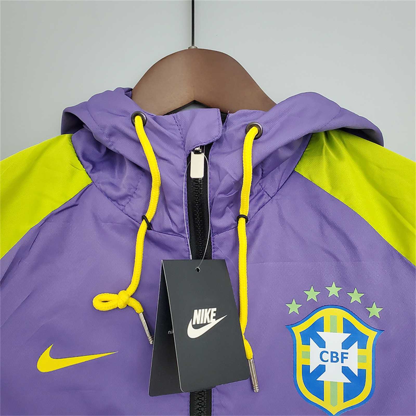 2021 Brazil purpleblack windbreaker 5