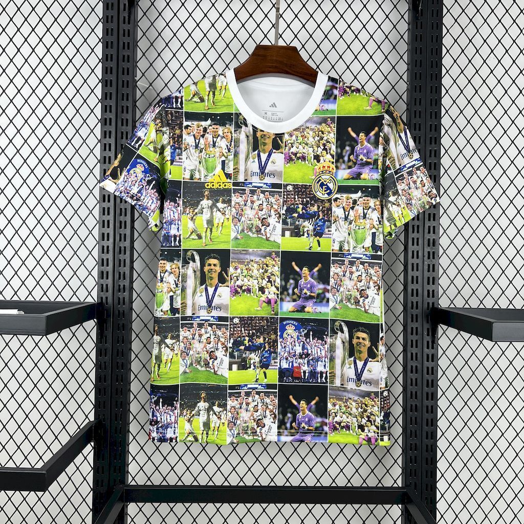 25-26 Real Madrid 15 UCL Champions Special Edition T-Shirt Football Apparels Soccer AAAAJersey