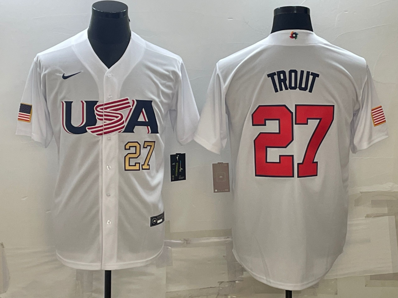 USA 2023 World Cup Baseball Jerseys 23