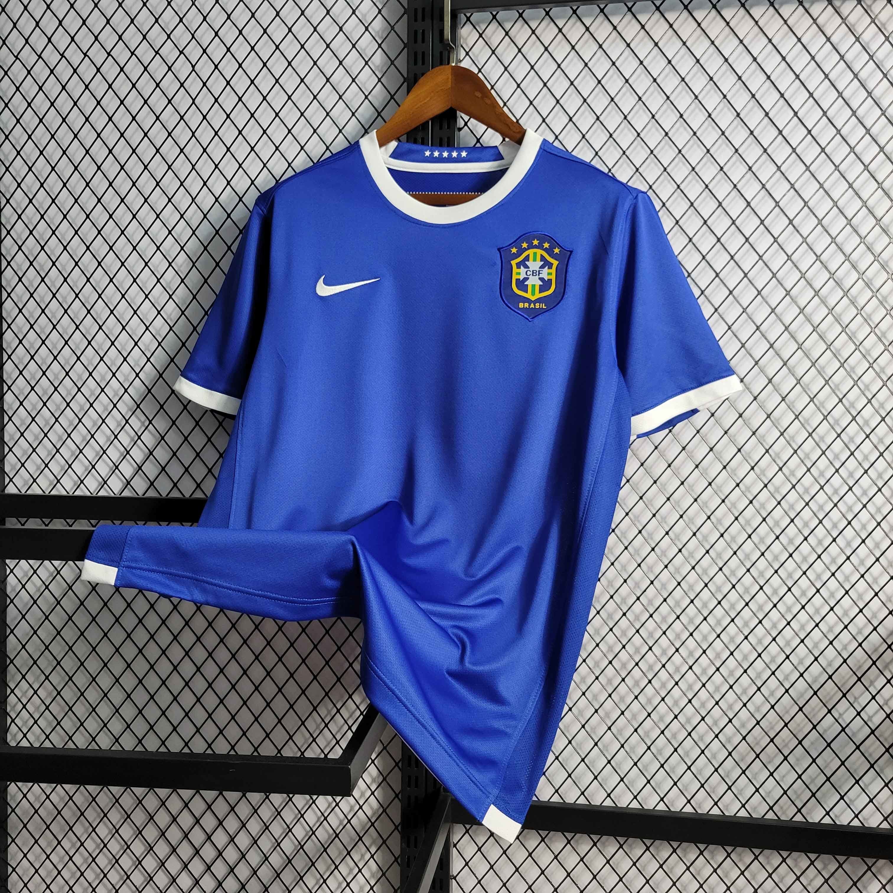 2006 Retro Brazil Away S-XXL Cheap Football Kit 5