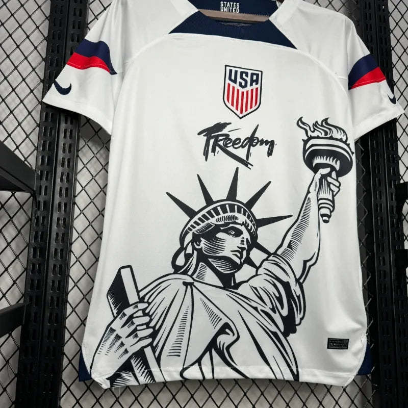 2025 USA Statue of Liberty Football T-Shirt Soccer AAAAAJersey Supply Factory Yupoo 3