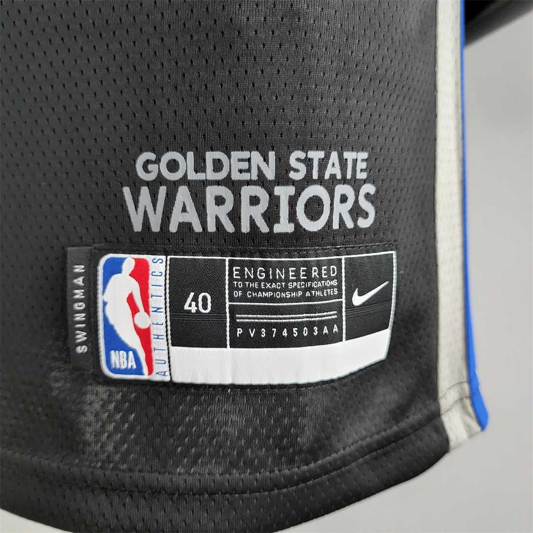 2020 GREEN #23 Warriors City Edition Black and Grey NBA Jersey 6