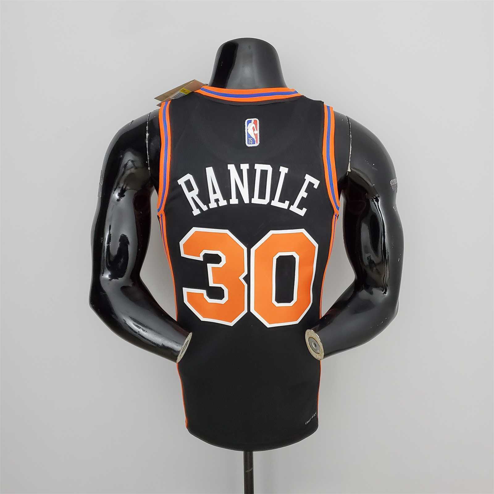 2022 Season Randle#30 Knicks Urban Edition Black NBA Jersey 1