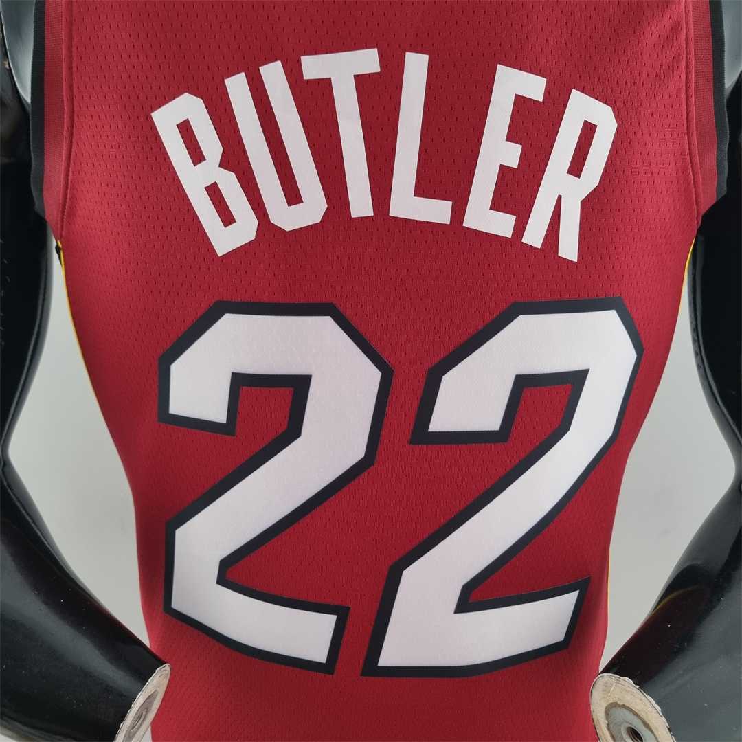 75th Anniversary Miami Heat Jordan BUTLER#22 Burgundy NBA Jersey 6