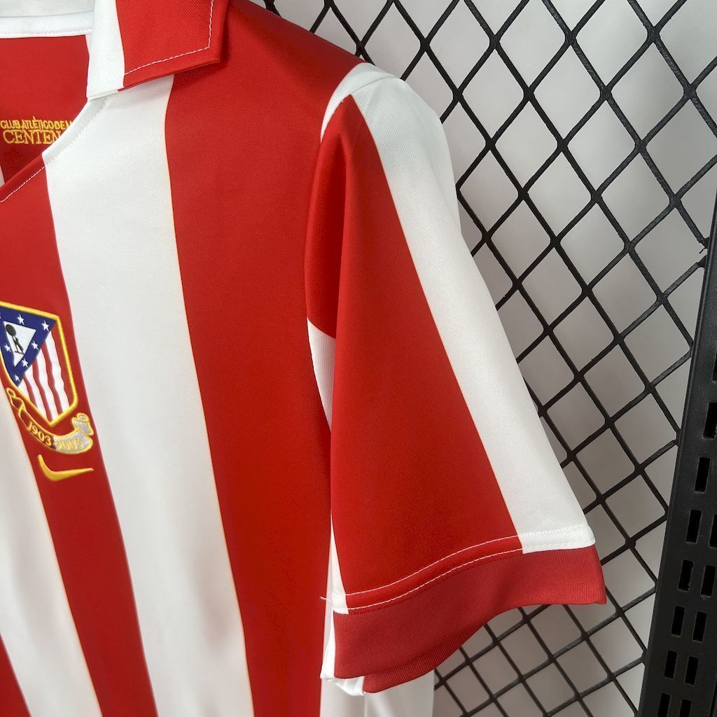 1903-2003 Atletico Madrid Centennial Anniversary Retro Kit Vintage Shirt AAAAJersey Supply Yupo 3