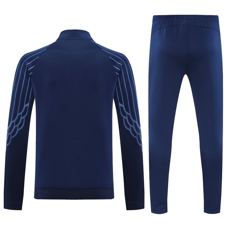 25-26 PSG Navy Football Tracksuits Long Jacket Suits 3