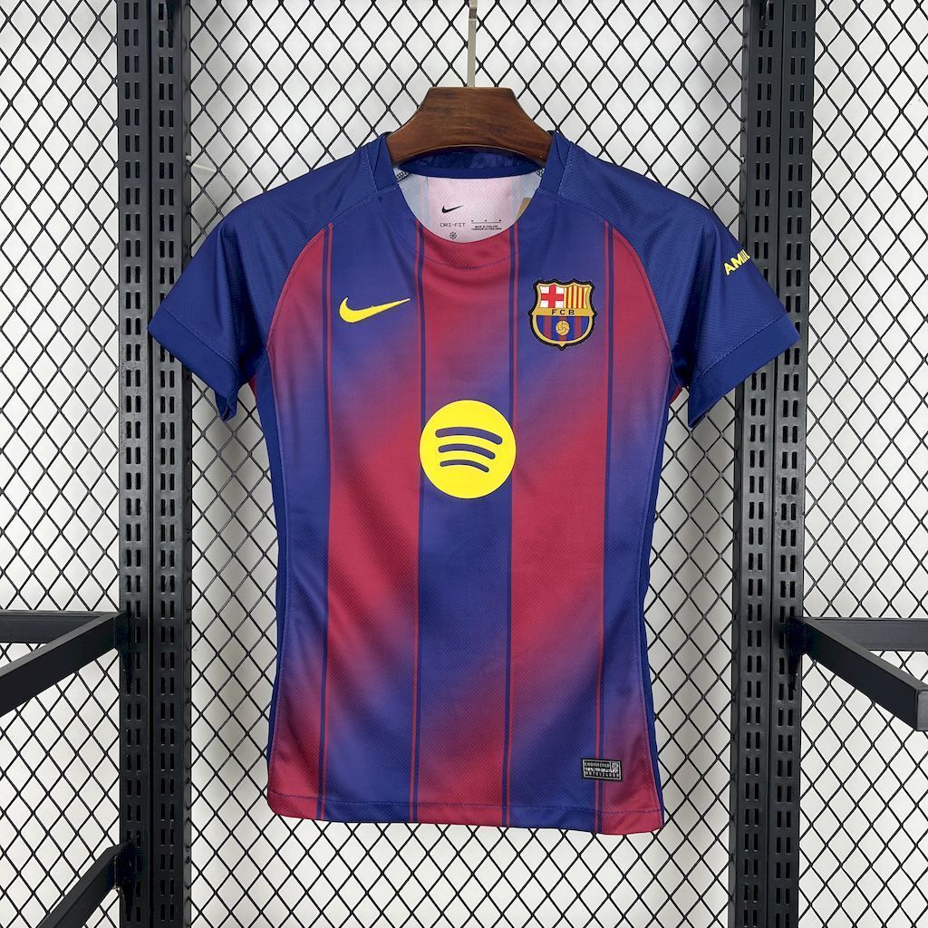 25-26 Barcelona Home Women Shirt Lady Apparels AAAAJersey Supply Yupoo