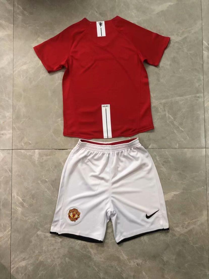 07-08 Manchester United Home Retro UCL final home kid kits 5