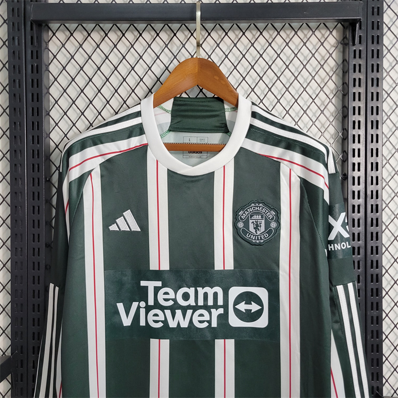23-24 Manchester United away long sleeve size S-4XL Soccer Jerseys 5