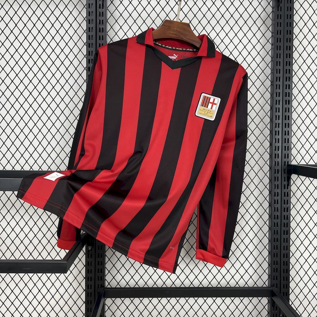 24-25 AC Milan 125th Anniversary Edition Red Long Sleeve Kit AAAAJersey Supplier Yupoo