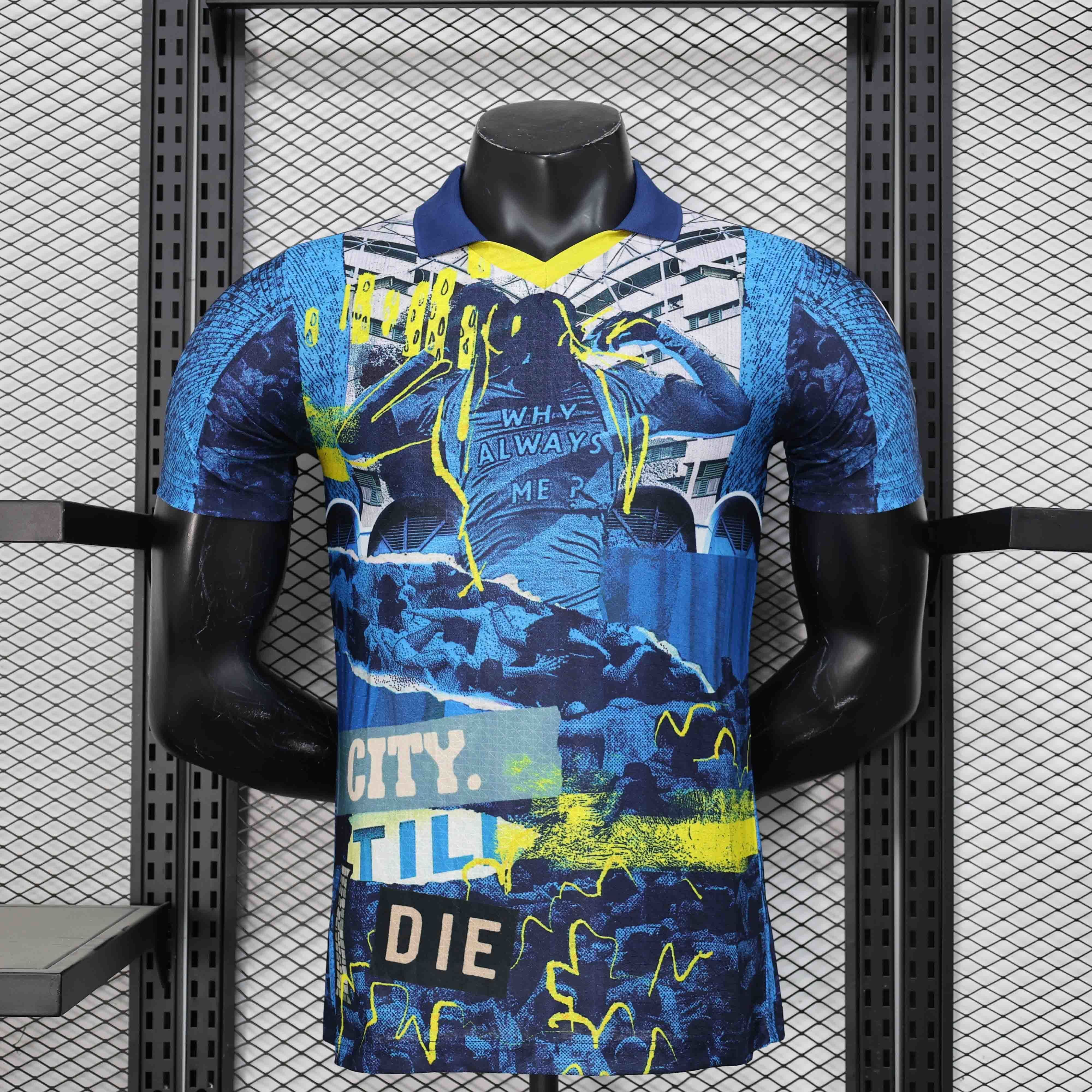 25-26 Manchester City FtbINRGY+Retri Special Edition Kit Player Version AAAAJersey Dropship Yup