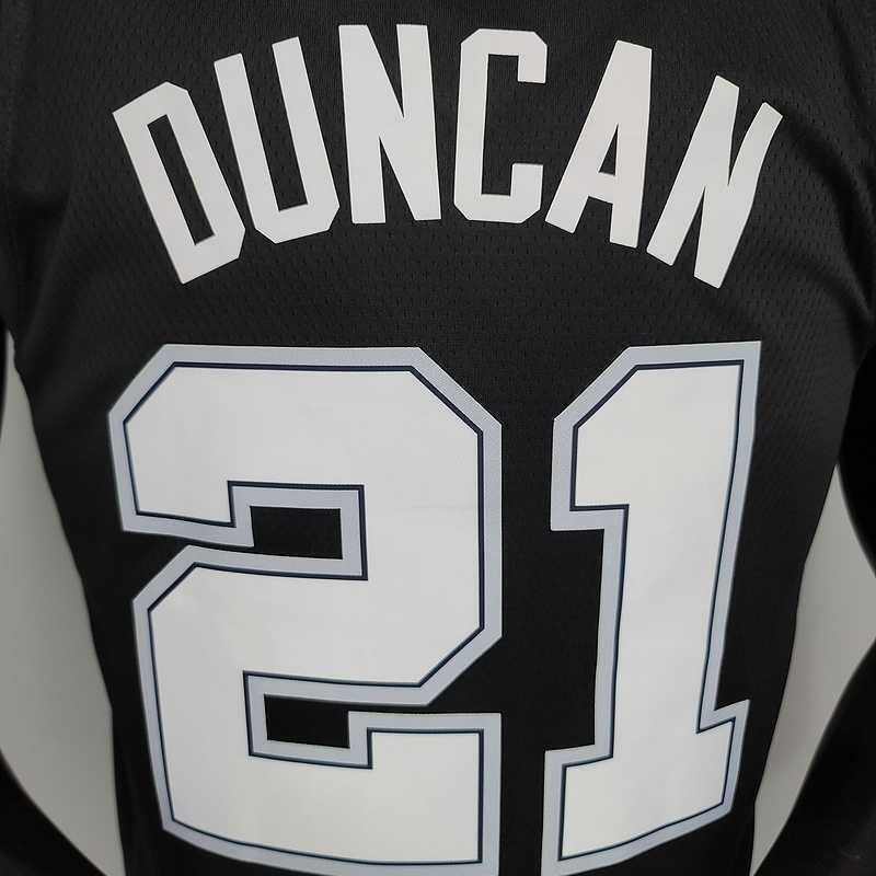 New DUNCAN#21 season Spurs City Edition black 4