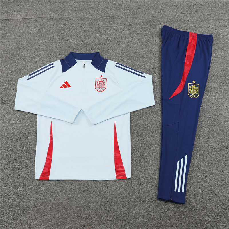 2024 Spain Long Sleeve Training Suit Football Shirts 2
