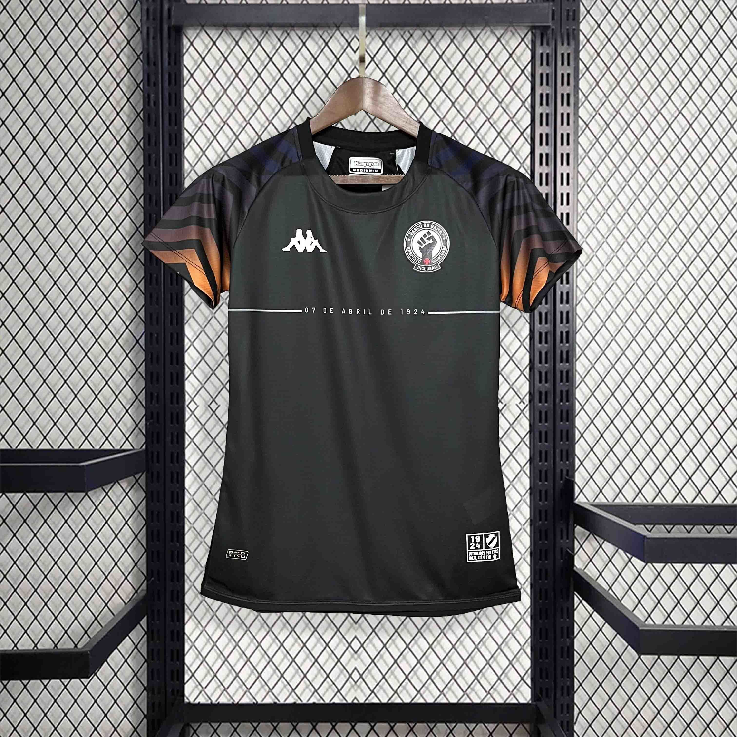 24-25 Vasco da Gama Warm-Up Black Woman Shirt Soccer Uniforms AAAAJersey Supplier Yupoo
