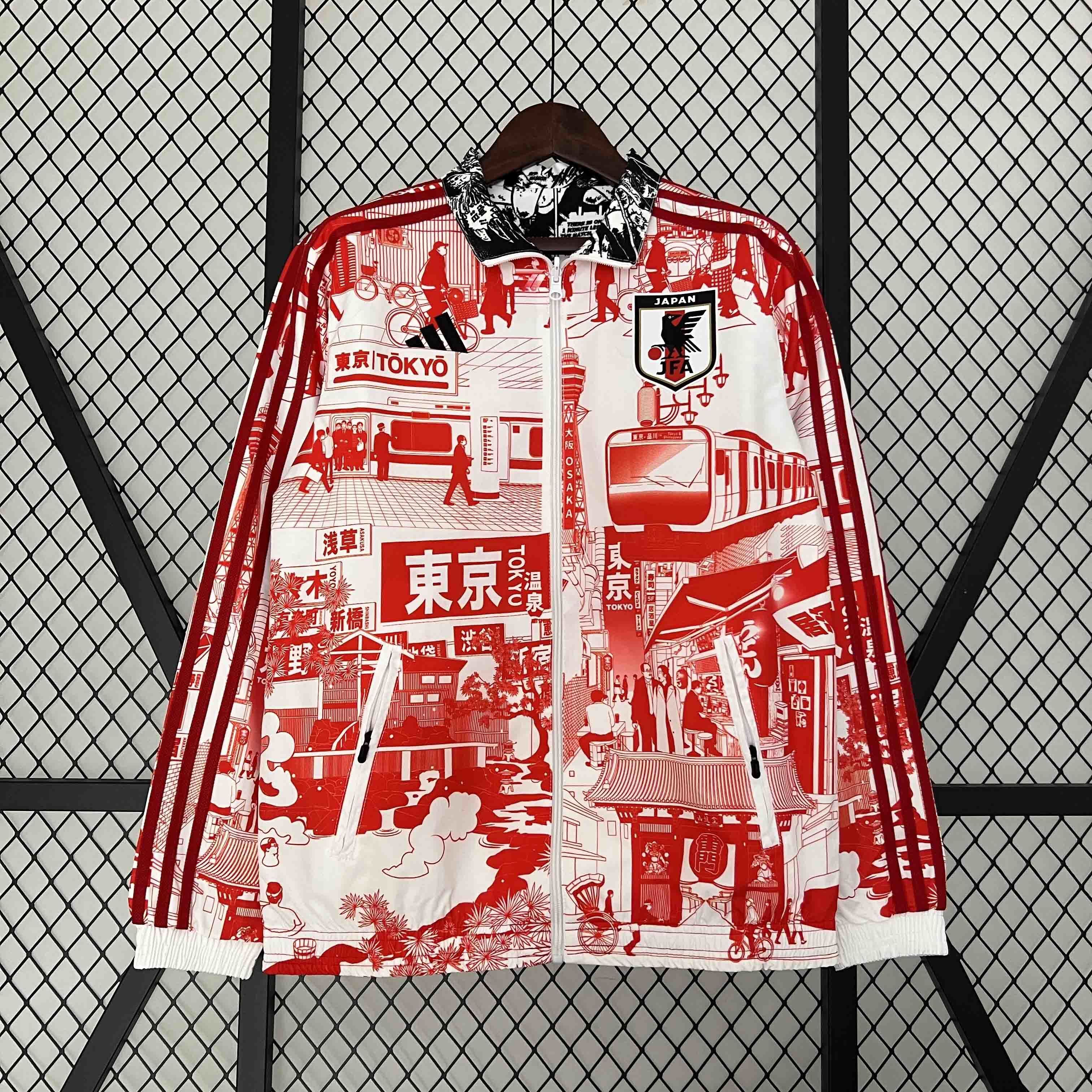 2024 Japan Reversible Windbreaker Gray&Red Special Edition Style Double-Sides Jacket For Sale 6