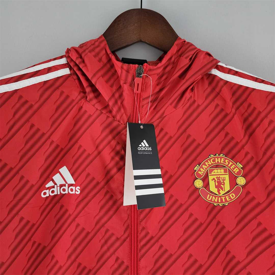 2022 Manchester United red-white edge Windbreaker 1