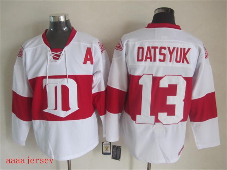 Detroit Red Wings retro ice hockey jersey M-3XL 底特律红翼队复古冰球服
