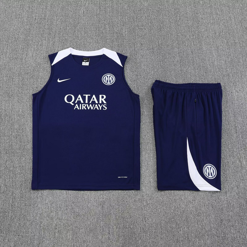 25-26 Inter Milan Training Kits Navy Football Vest Suits 1