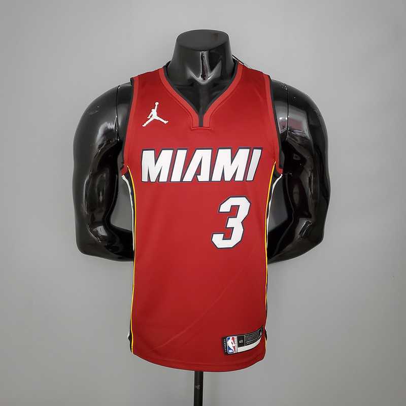 New Miami Heat Jordan WADE#3 Burgundy