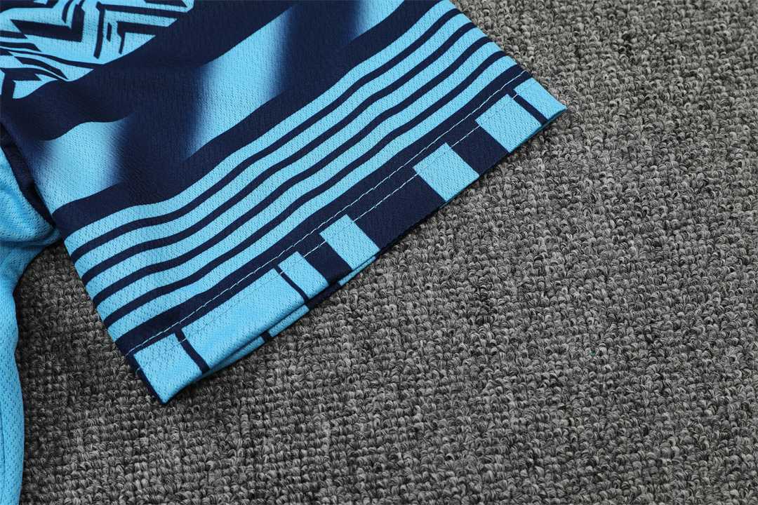 22-23 Manchester City Training Wear Short Sleeve Kit Blue 14