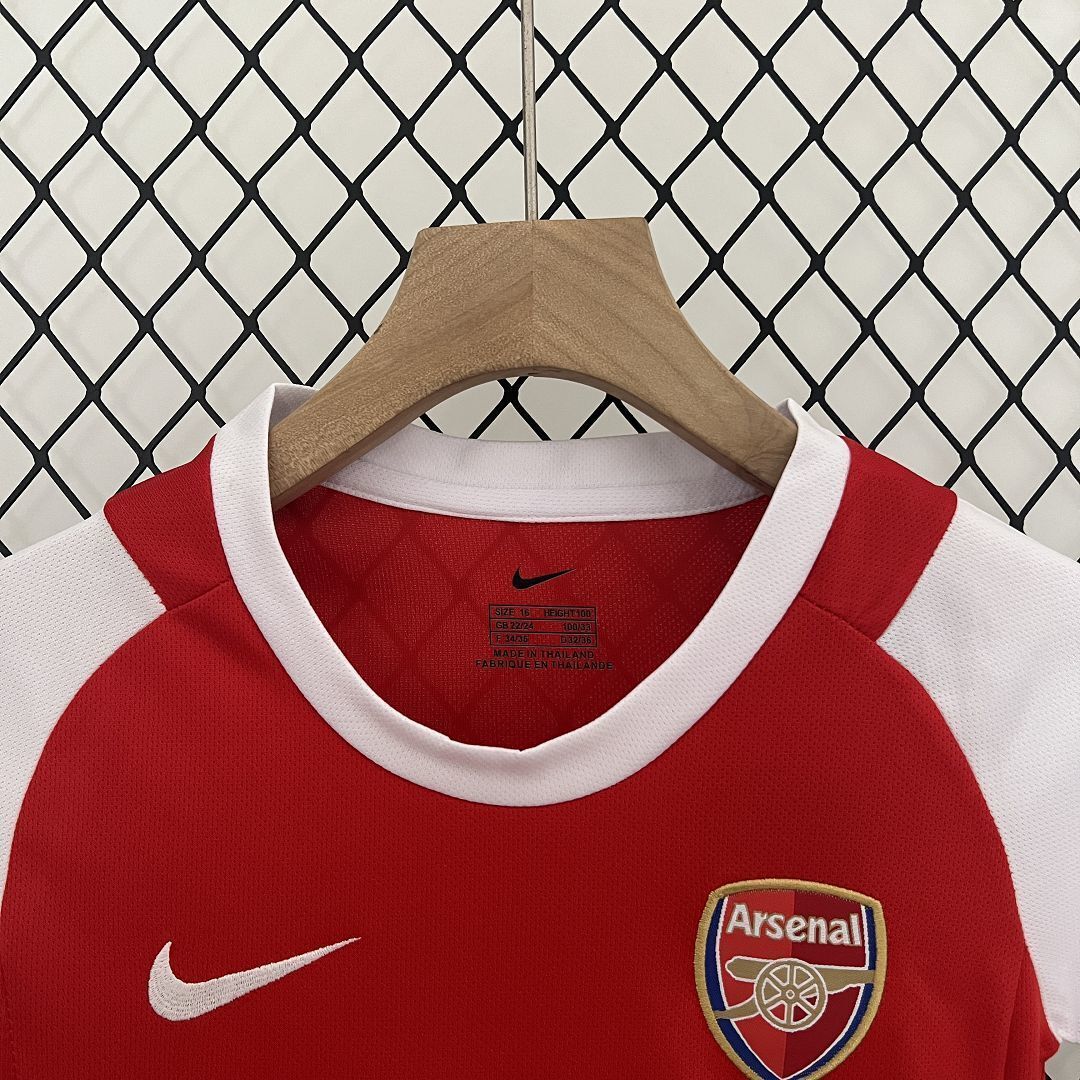 02-04 Arsenal Home Retro Kids Kits Children Shirt Cheap Jerseys Yupoo 2