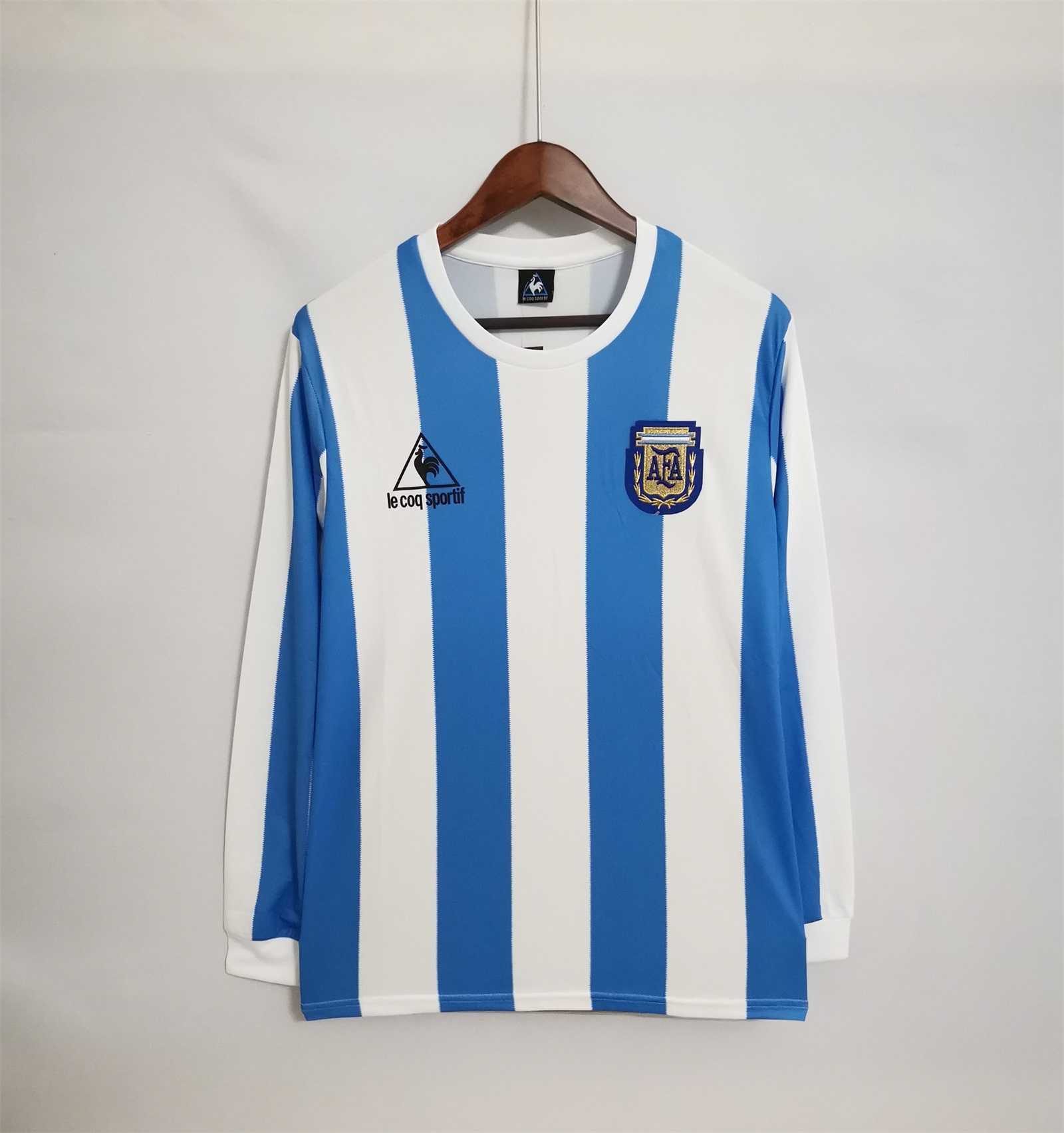 1986 Argentina home long sleeve