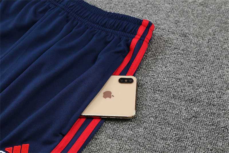 Polo Bayern sapphire blue and red three sides 12