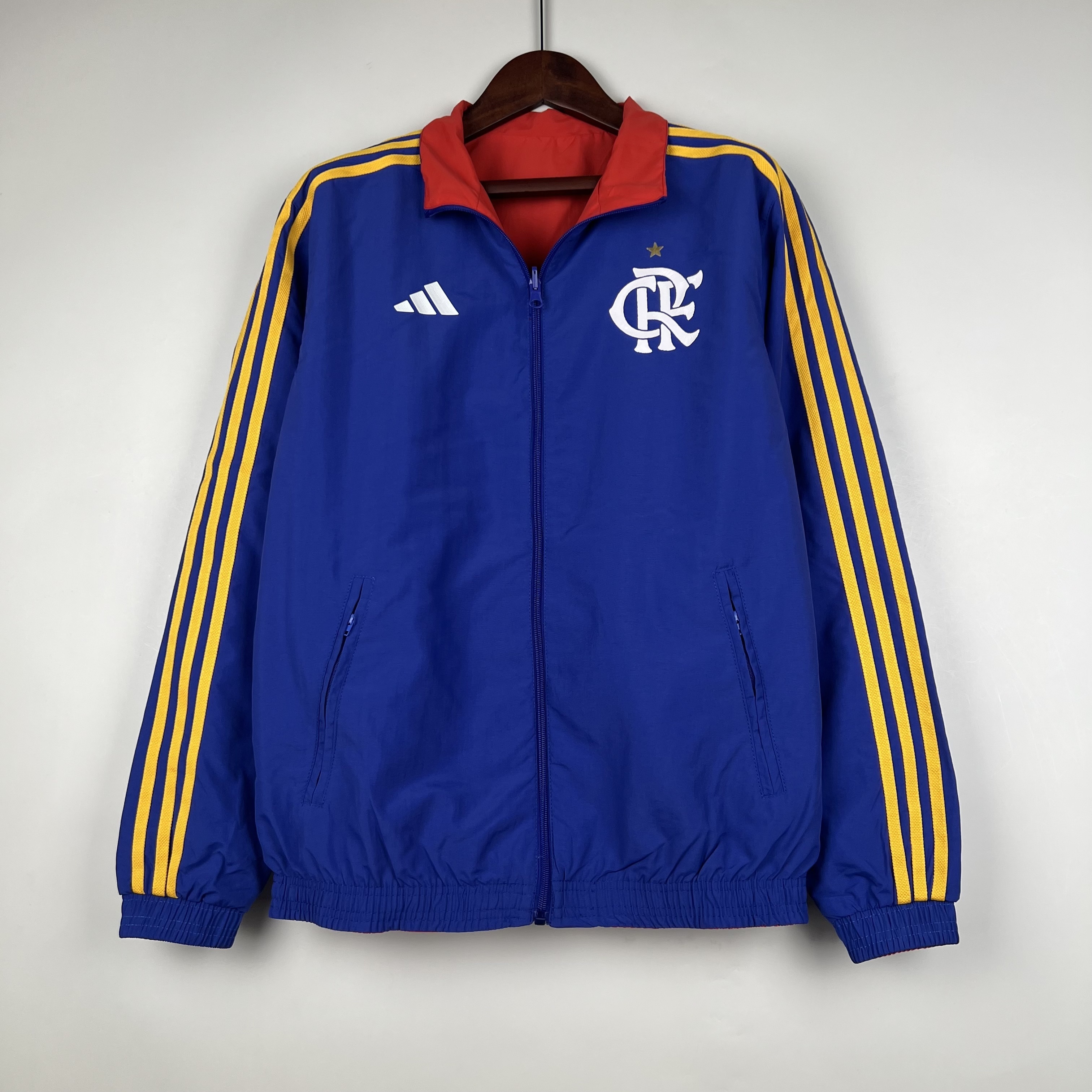 23-24 Flamengo Double Sided Windbreaker Hoodie Jackets Yupoo 1
