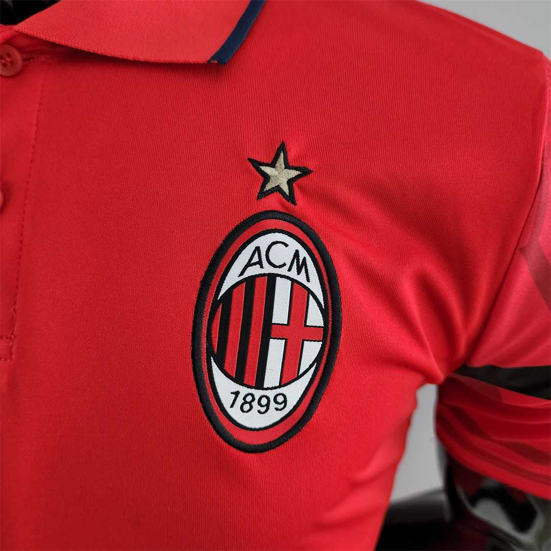 22-23 AC Milan red POLO 4