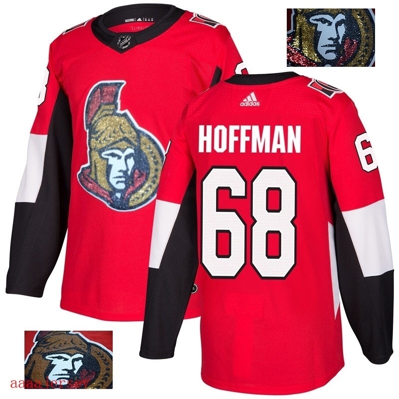 2018 Ottawa Senators ice hockey jersey M-3XL 渥太华参议员队时尚亮片款冰球服 10
