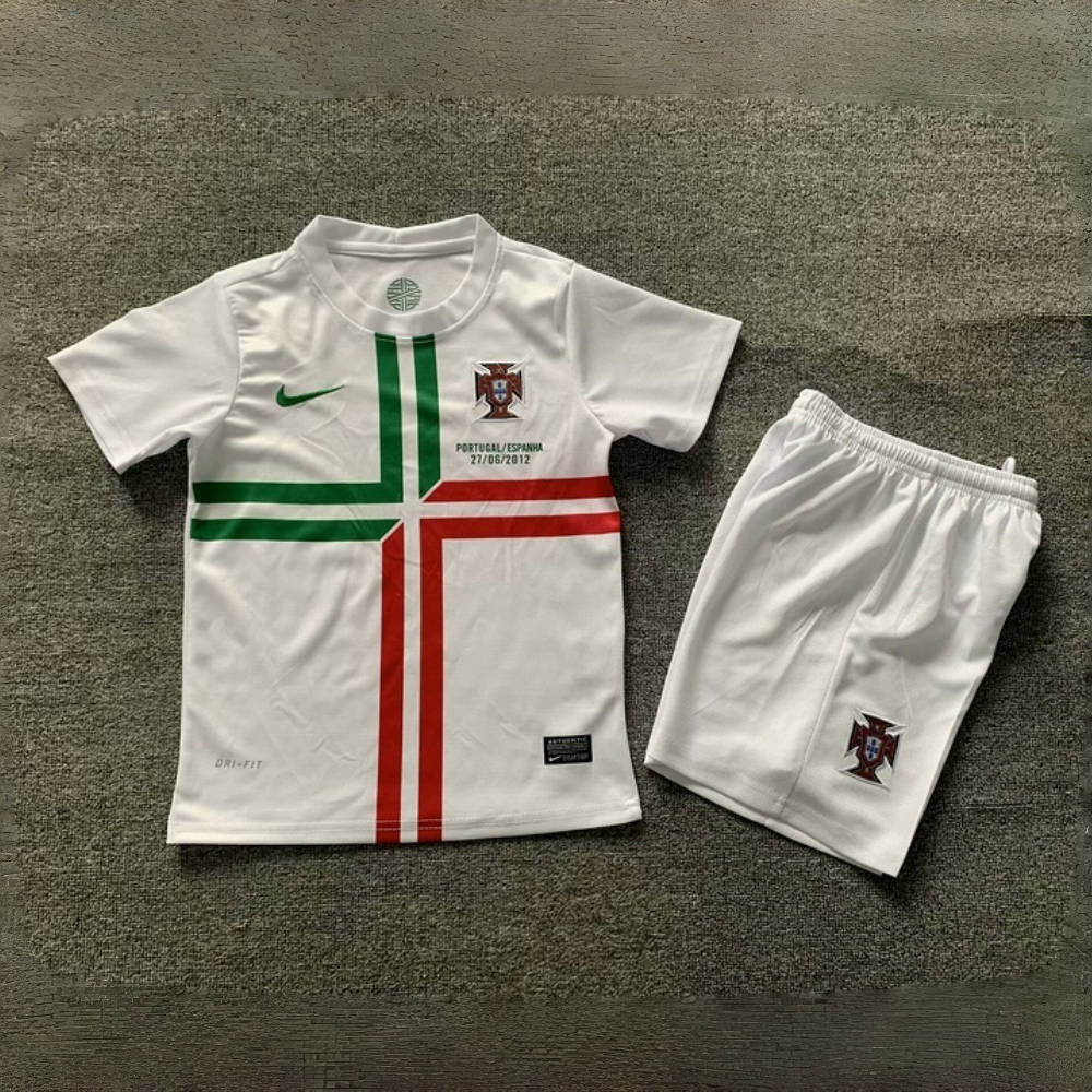 2012 Portugal Away Retro Kid Kits Vintage Youth Apparels AAAAJersey Supplier Yupoo