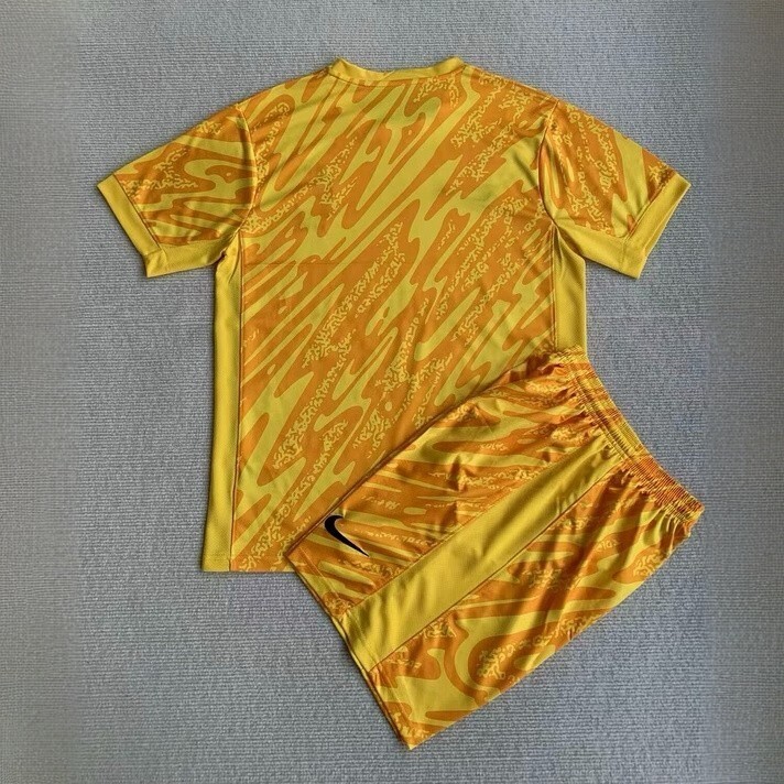 2024 France Goalkeeper Yellow Adults And Kid Kits Football AAAAJersey Yupoo 1