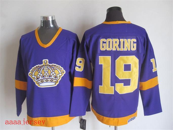 Los Angeles Kings retro ice hockey jersey M-3XL 洛杉矶国王队复古冰球服